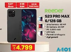 REEDER S23 PRO MAX 6/128 GB CEP TELEFONU REEDER S23 PRO MAX 6/128 GB CEP TELEFONU